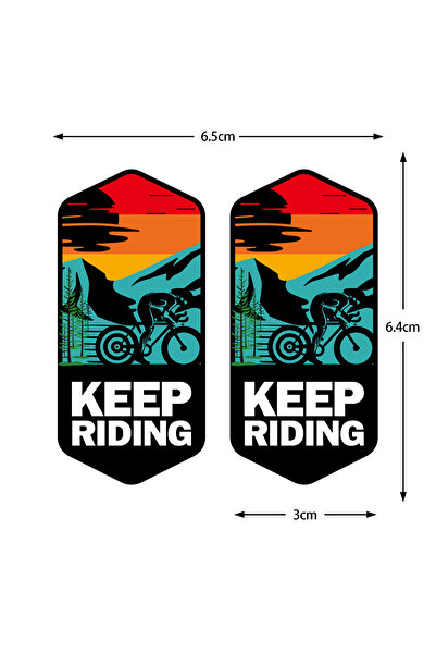 choice2 a pair Pack of 2 Keep Riding Electric Bike Frame Reflective Stickers ...