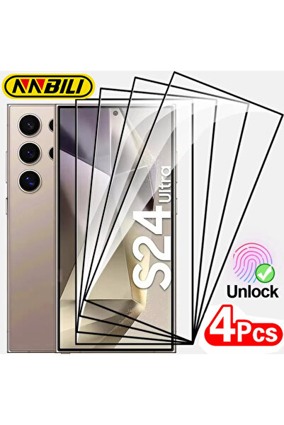 choice2 4 Pieces Galaxy S25 Ultra NNBILI 4PCS Full Cover Tempered Glass for S...