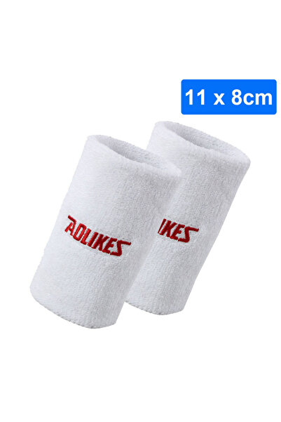 Aolikes Choice 11cm--White 1 Pair Sweatbands Sports Wristband for Men & Women...