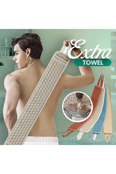 Choice3 caramel color Shower Exfoliating Back Scrubber Bath Belt Towel Ball G...