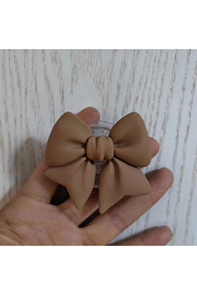 Choice Khaki Cute Plain Macaron Color Bow-knot Smart Tok Universal Phone Hold...
