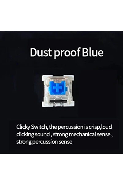 Choice5 GGBEE Dustproof Blue 30PCS Outemu Switches Mechanical Keyboard Shaft ...