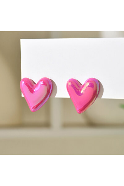 Choice rose Shine Cute marine Heart Earrings New Trend Boho atomic Love Heart...
