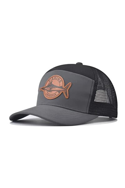 Choice3 56cm-60cm Dark Grey Black Hot Sale Unisex Seven-Panel Style Trucker H...
