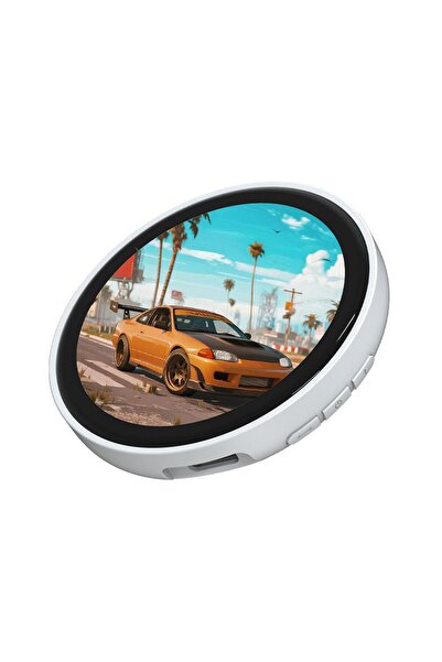 Choice6 white Anime E-Badge Display Pin 1.7 Inch Touch Screen LED Button Touc...