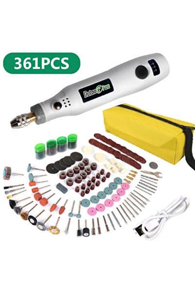 Choice6 Set 6 361PCS USB Cordless Engraving Pen Woodworking DIY Rotary Tool K...