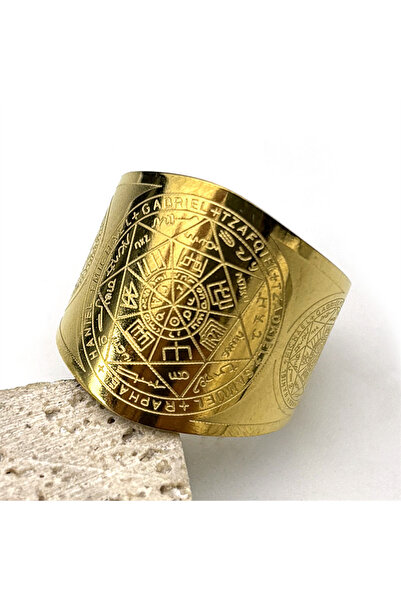 Choice A GD Seven Archangels Angel Adjustable Rings for Women Men Stainless S...