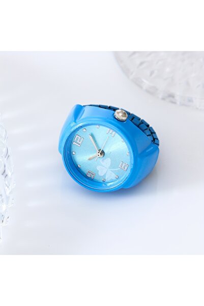 Choice Blue Colorful Clover Ring Watch Fashion Trend Simple Multi Color Finge...