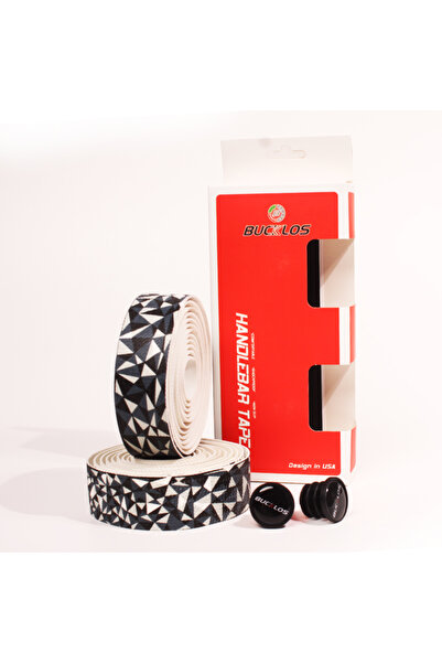 BUCKLOS Black White EVA Bicycle Handlebar Tape Anti-Slip Road Bike Bar Tape S...