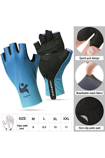 Choice4 XL Blue GTUBIKE Cycling Half-finger Gloves Spring Summer Non-slip Exe...