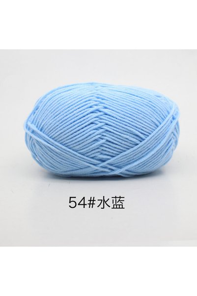 Choice 54 40-50 جم/مجموعة 4 طبقات من القطن الحليبي (80%) غزل حياكة مصبوغ تطري...