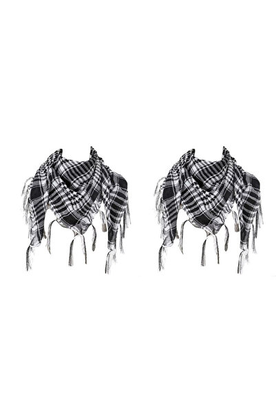 Choice 2pcs-White 1/2/3pcs Keffiyeh Tactical Desert Scarf Wrap Shemagh Head N...