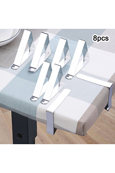 Choice A 8 Pcs Stainless-Steel Table Cloth Clip Wedding Picnic Table Cover Cl...