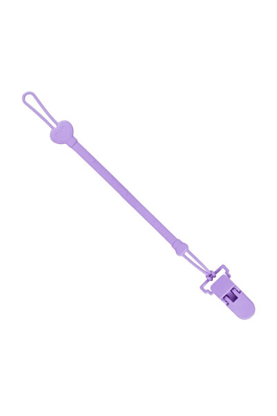 choice2 Purple Silicone Chain Fastened Strap for Baby Pacifier Teething Clip ...