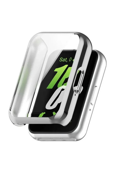 Choice SILVER Case For Fit3 Screen Protector TPU Full Coverage Protective Cov...