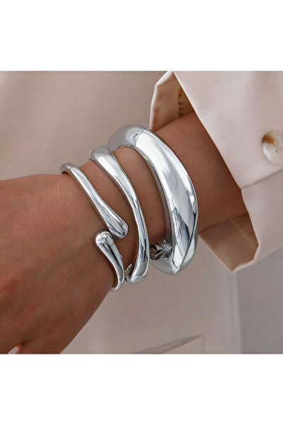 Choice1 AYA6526501 Vintage Hip Hop Metal Cuff Bangles Punk Gold Silver Color ...