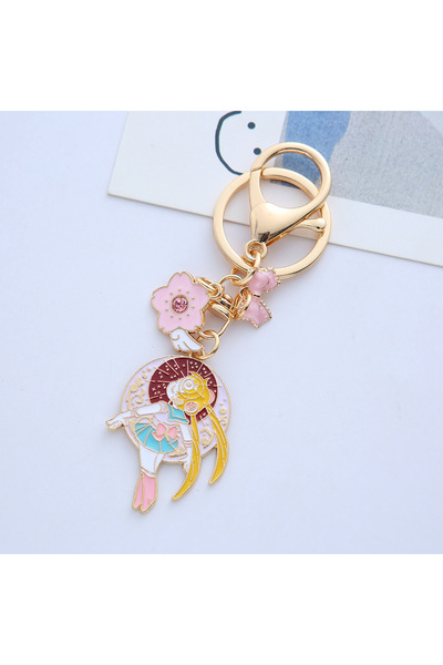 Choice4 Bandai 003 Anime Lucky Sailor Moon Cat Keychain Cute Bag Decor Metal ...
