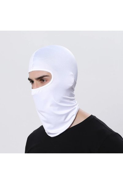 choice2 قناع وجه أبيض كامل مقاوم للرياح ، مناسب للدراجات النارية، قطعة واحدة،...