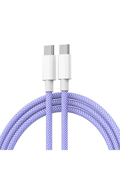 Choice3 1m Purple 120W PD Type C Cable Super Fast Charger Cord Quick Charge U...