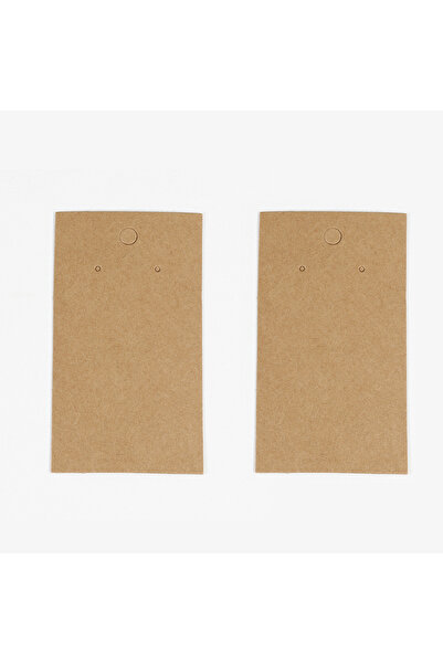 Choice Kraft 50pcs 5x9cm Kraft Paper Card for Jewelry Display Packaging