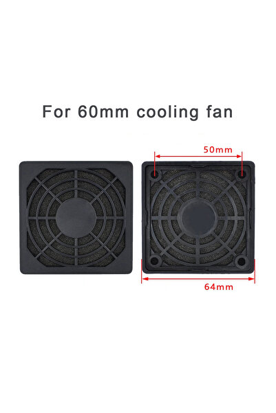 Choice8 For 60mm fan Plastic Dustproof Mesh Cover for Axial Flow Fan Cooling ...