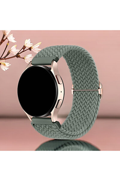 Choice 22mm Olive green Braided Loop For Watch 7 Band Breathable Sport Wristb...