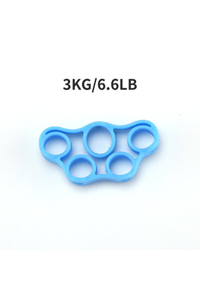 Choice Light Blue Hand Gripper Silicone Finger Expander Exercise Hand Grip Wr...