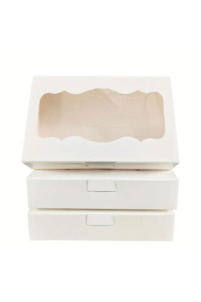 Choice 20PCS 25.5x15.3x5.2cm WHITE 10Pcs White Kraft Paper Gift Box Container...