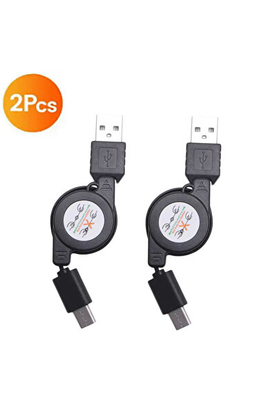 Choice 0.75m Black- 2pcs USB Type C Fast Charging Spring Cable For Type C Spr...