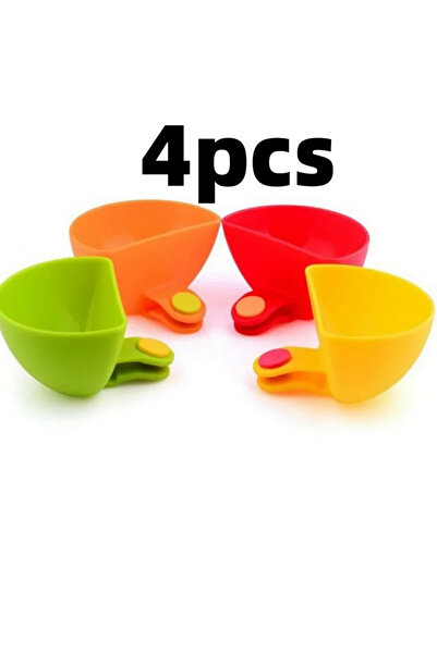 Choice MULTI 4pcs 4/8PCS Dip Clip Bowls Assorted Colors Multi-purpose Tomato ...