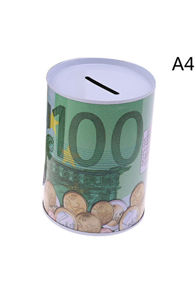 Choice5 A4 1Pcs Tinplate Coin Piggy Bank Euro Dollar Piggy Bank Piggy Bank Safe
