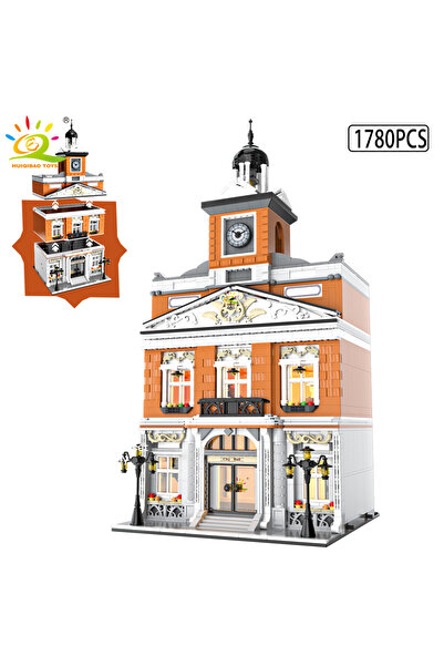 Choice14 has LIGHT NO BOX NO.5 HUIQIBAO Toys MOC City Corner Coffee Shop Arch...