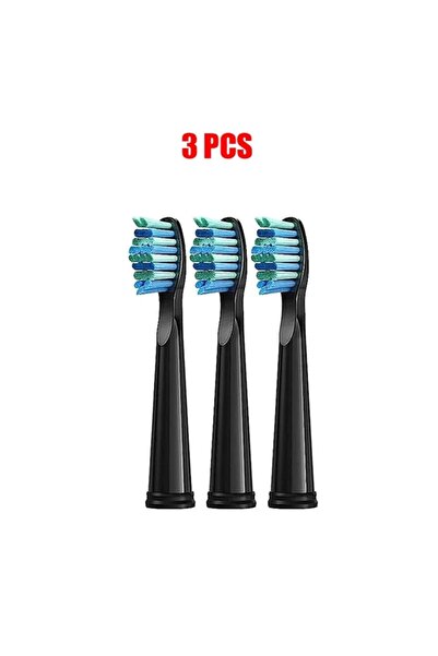 Choice14 3 pcs black Replacement Brush Heads For Seago For Fairywill FW-507/5...