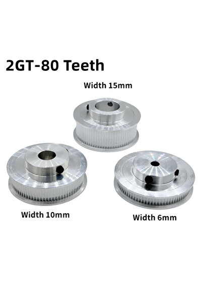 Choice1 8mm Width 10mm 2GT Timing Pulley 80 Teeth Bore 5/6/6.35/7/8/10/12/12....