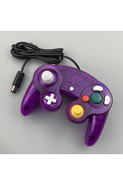 Choice جهاز تحكم ألعاب شفاف جديد بديل شفاف ذو عصا تحكم سلكي لألعاب NGC GameCu