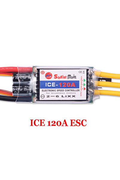 Choice وحدة تحكم إلكترونية ICE 120A من SunriseModel، طراز ICE 2-6S، للطائرات ...