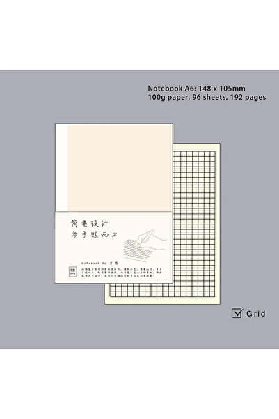 Choice A6 Grid Insert Diary Refills for A5/ A6/ B6 Slim/ Weeks/ A8 Notebook C...