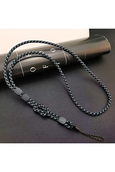 Choice3 Blue Long Neck Hanging Chain Hand-woven Mobile Phone Lanyard Strong a...