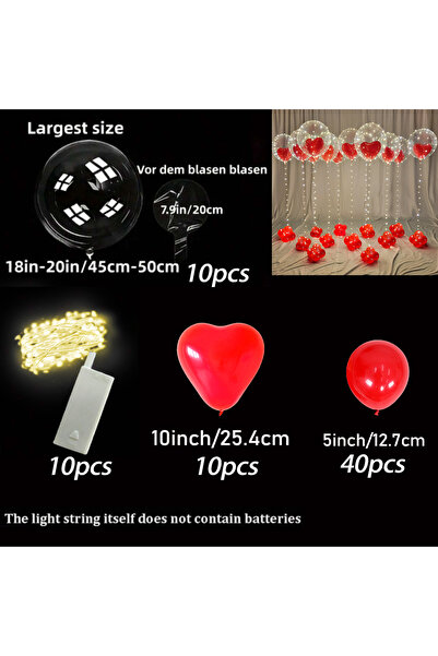 Choice Other 10 Balloon Set Led Luminous Light String (Excluding Battery) Tra...