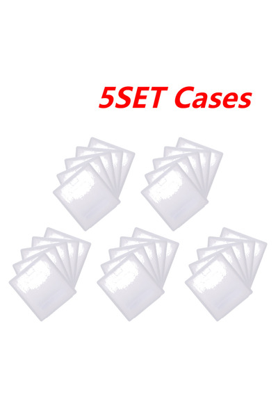 APWIKOGER 25PCS Cases 25-5PCS Plastic Game Card Cartridge Cases Transparent A...