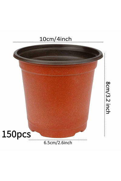 Choice 150pcs 75Pcs Flexible Plant Nursery Pots Seed Starting Pots Plastic Fl...