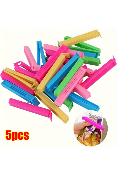 Choice5 5pcs random color 5-100PCS Food Snack Bag Sealing Plastic Clips For P...