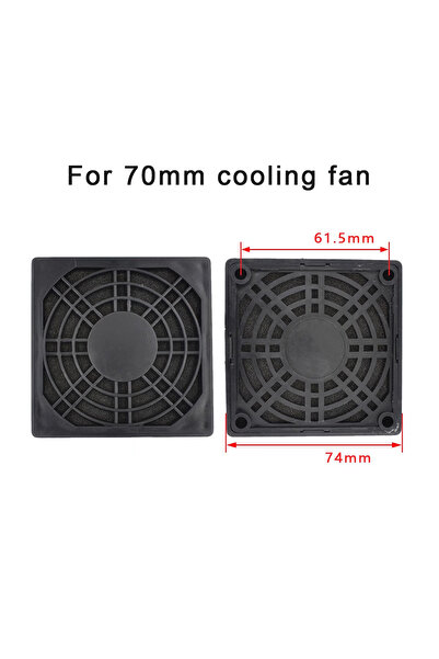 Choice9 For 70mm fan Plastic Dustproof Mesh Cover for Axial Flow Fan Cooling ...