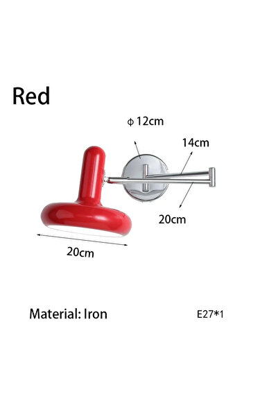Choice 220V red Nordic Modern Retractable Rotatable Swinging Retractable Wall...