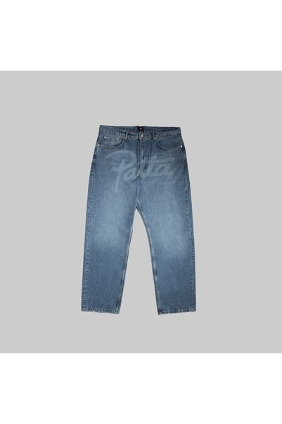 PATTA Laserprint Τζιν Παντελόνι με Εφέ Μουστακιών 32
