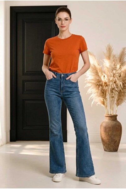 they11 Spanish-Style Denim Flexible High-Waist Lycra Women's Spanish Jeans - ...