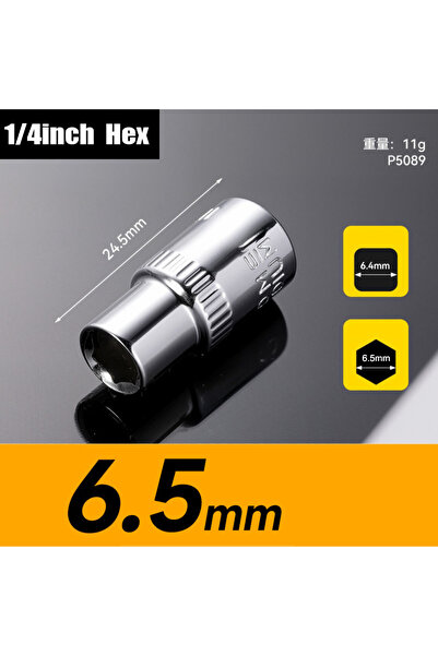 Choice6 6.5mm 1/4 Drive Inch 4 4.5 5 5.5 6 6.5 7 8 9 10 11 12 13 14mm Ratchet...