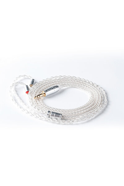 Choice1 2PIN 3.5mm KBEAR 8 Core Upgraded Silver Wired Earphone Cable 2PIN/MMC...