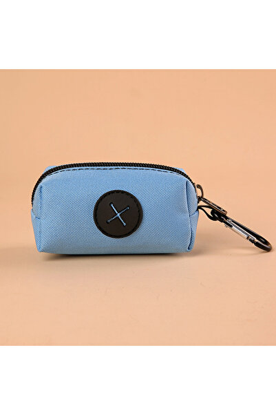 Choice8 SKY BLUE Canvas Dog Poop Bag Holder, Outdoor Pet Waste Bag Dispenser ...