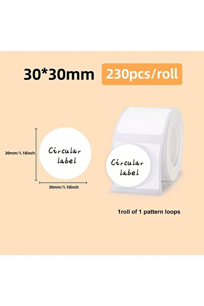 Choice5 3030Round Thermal Label Sticker Paper Printable 20-50mm Width Suitabl...